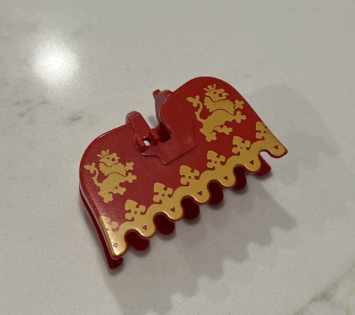 Lego horse red barding - lego,