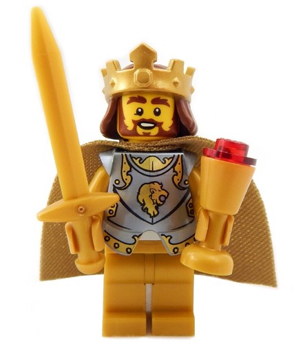New lego gold king - gold,